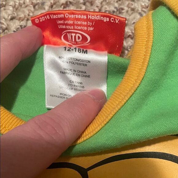 Nickelodeon Green Bodysuit with Yellow Trim - Picture 3 of 5